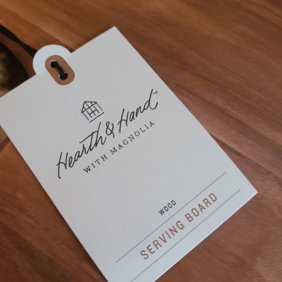 Hearth & Hand with Magnolia Large Wood Paddle Serve Board with Handles - Picture 2 of 5